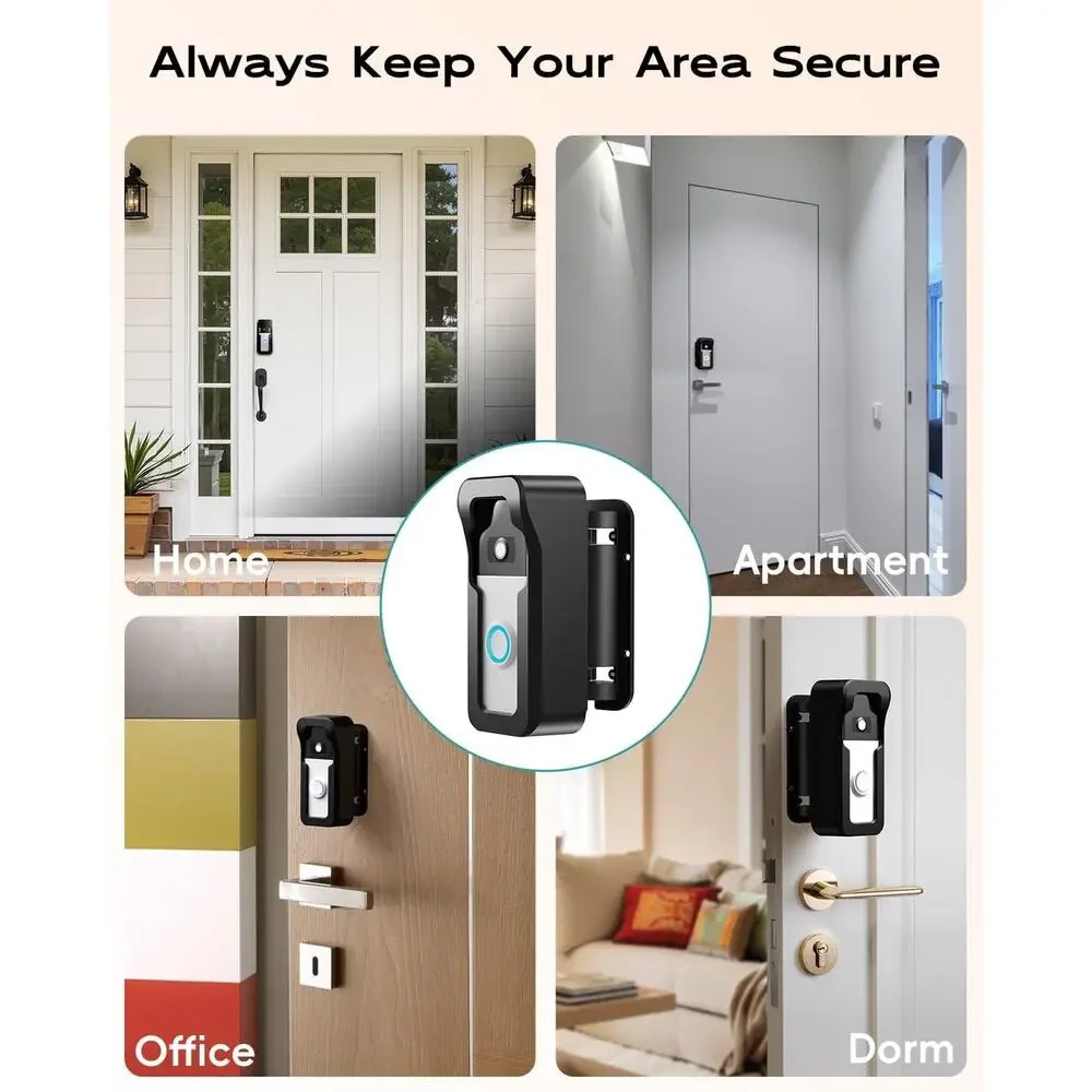 ZUMIMALL Adjustable Angle Video Doorbell Mount, Adjust 90 Degrees Wireless Camer